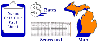 Dunes Golf Club Menu